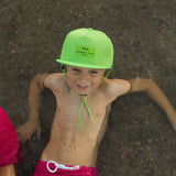 "Brights" Ribbed Hot Pink Swim Trunks
