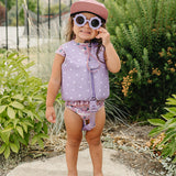 SS2026 The "Kinsley" Girls 2 Piece Twirl Rashguard Set