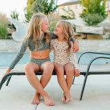 SS2026 The "August" Youth Cropped Rashguard Set