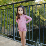 The "Olivia" Ruffle Rashguard Suit