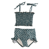 SS2026 The "August" Girls High Waist Smocked Bikini