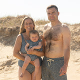 The "August" Girls 2 Piece Twirl Rashguard Set