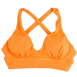*Brights* Neon Orange V-Cup Crossback Bikini Top