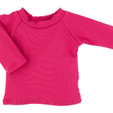 "Brights" Ribbed Hot Pink Rashguard