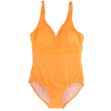 SS2026 "Brights" Neon Orange Ribbed Women's One Piece