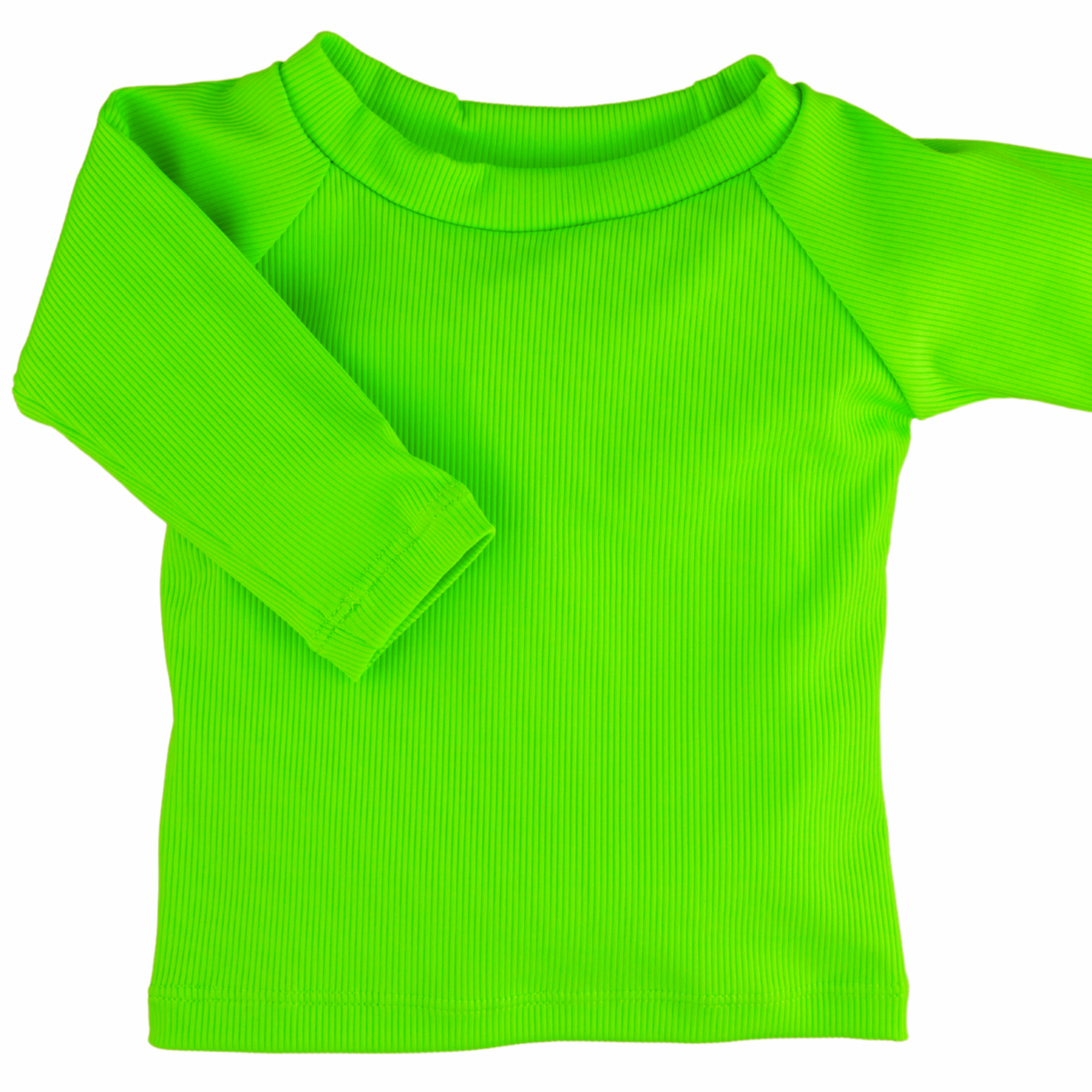 bright neon green upf 50 rashguard