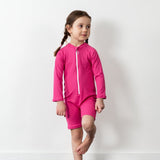 bright pink sunsuit