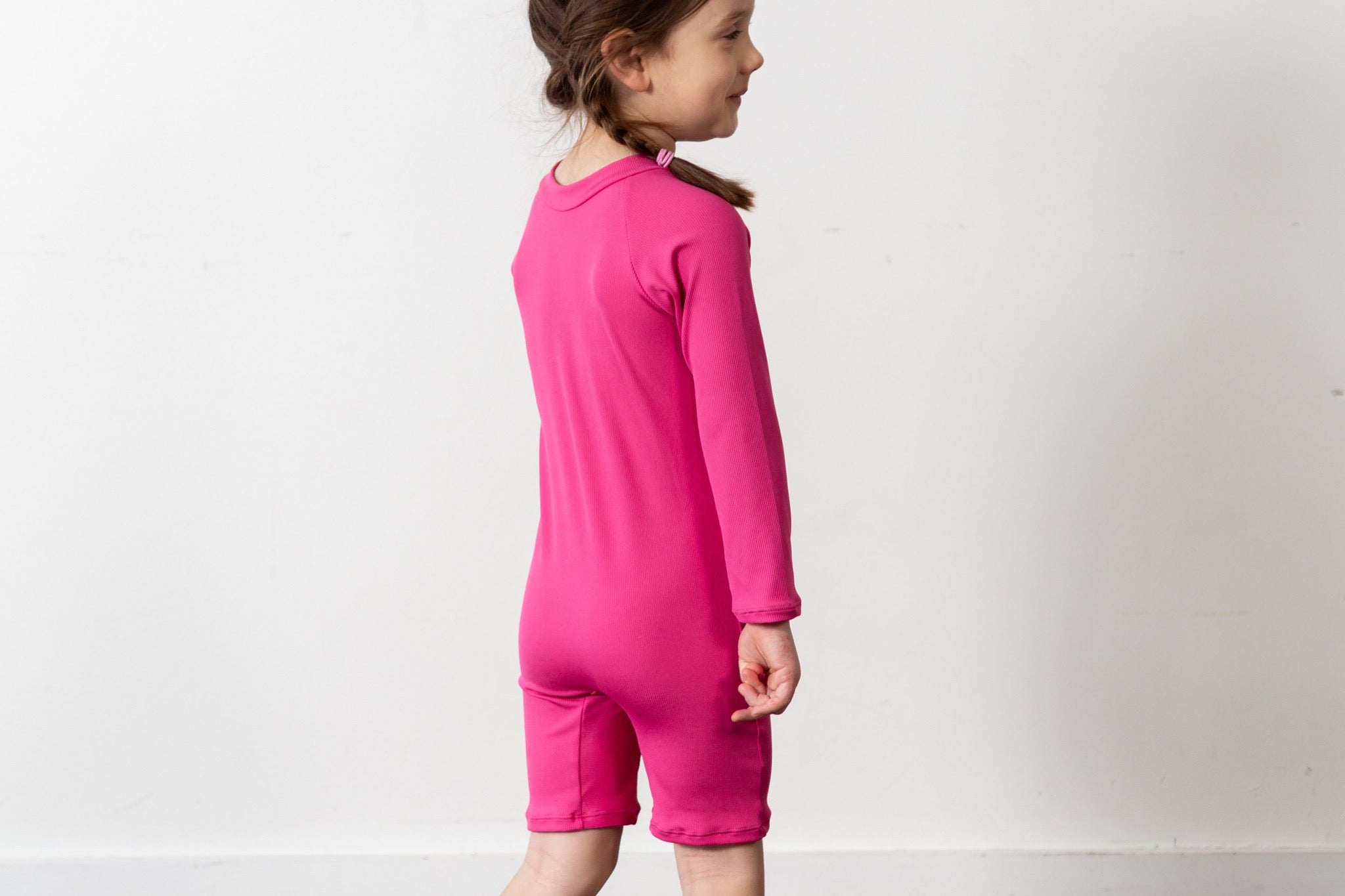 bright pink sunsuit