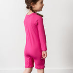 bright pink sunsuit