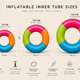 Colour Block Inflatable Inner Tubes