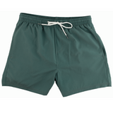 Solid Dark Green Adult Swim Trunks