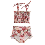 SS2026 The "Harper" Girls High Waist Smocked Bikini