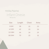 Holiday Bamboo Infant Onesie - Boho Trees