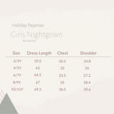 Holiday Bamboo Children's Nightgown - Sage Cars