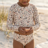 The "Ivy" Youth Cropped Rashguard Set
