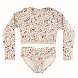 The "Ivy" Youth Cropped Rashguard Set
