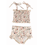 SS2026 The "Ivy" Girls High Waist Smocked Bikini