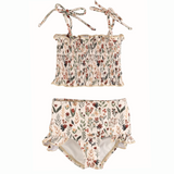 SS2026 The "Ivy" Girls High Waist Smocked Bikini