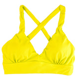 *Brights* Neon Yellow V-Cup Crossback Bikini Top