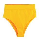 SS2026 "Brights" Neon Orange Women's High Waist Bikini Bottoms