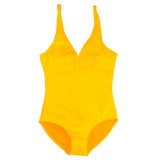 SS2026 "Brights" Neon Orange Ribbed Women's One Piece