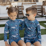 swimsuit, swimwear, ocean animal swimsuit, boy swimwear, rashguard, infant swimwear