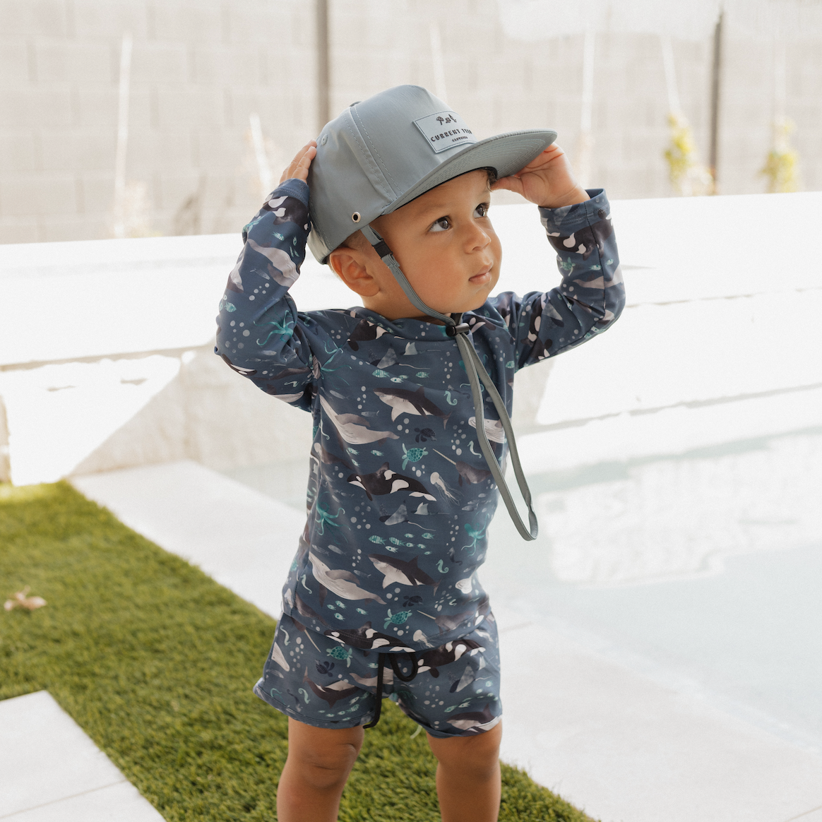 kids swimsuit, kids waterproof hats