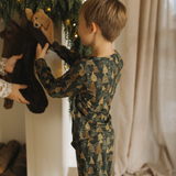Holiday Bamboo Children's Two Piece Set - Evergreen Glow