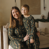 Holiday Bamboo Children's Two Piece Set - Evergreen Glow