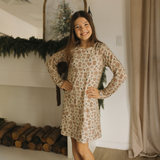 Holiday Bamboo Girls Nightgown - Gingerbread Lane