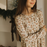 Holiday Bamboo Girls Nightgown - Gingerbread Lane