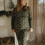 Holiday Bamboo Women's Jogger Set - Evergreen Glow