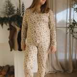 Holiday Bamboo Women's Jogger Set - Gingerbread Lane
