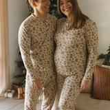Holiday Bamboo Men's Jogger Set - Gingerbread Lane
