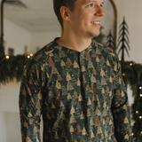 Holiday Bamboo Men's Jogger Set - Evergreen Glow