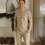 Holiday Bamboo Men's Jogger Set - Gingerbread Lane