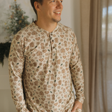Holiday Bamboo Men's Jogger Set - Gingerbread Lane