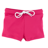 "Brights" Ribbed Hot Pink Swim Trunks