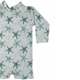 kids upf 50 sunsuit swimwear with starfish