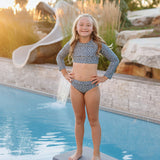 SS2026 The "August" Youth Cropped Rashguard Set