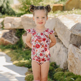 SS2026 The "Harper" Ruffle Shoulder One Piece
