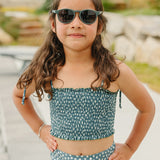 SS2026 The "August" Girls High Waist Smocked Bikini