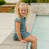 SS2026 The "August" Girls 2 Piece Twirl Rashguard Set