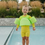 "Neon Yellow" Solid Ribbed Sunsuit