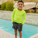 SS2026 "Brights" Ribbed Green Gecko Rashguard