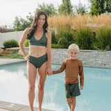 The "James” Women's Cross Back Bikini Top