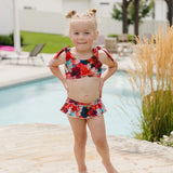 The "Briar" Girls Tie Up Skirt Bikini