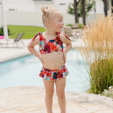 The "Briar" Girls Tie Up Skirt Bikini
