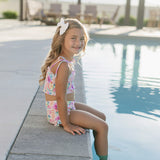 SS2026 The "Isabella" Girls High Waist Smocked Bikini
