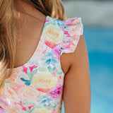 SS2026 The "Isabella" Ruffle Shoulder One Piece